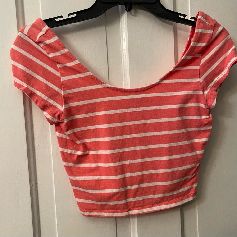 Size S Coral Crop Top A5